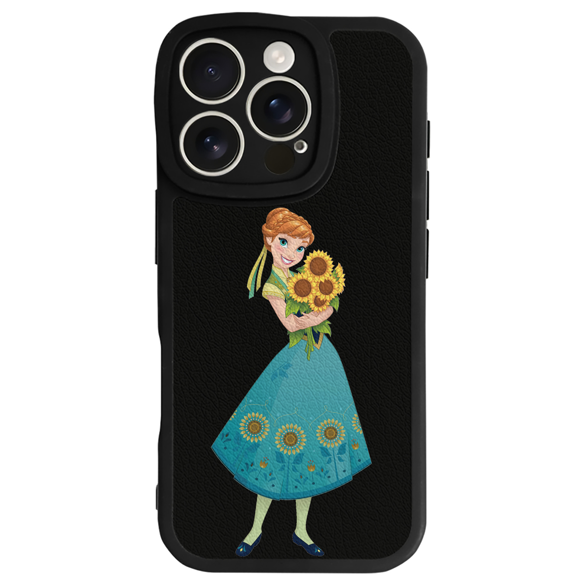（画像用） アナと雪の女王 アンナ エルサ Frozen Anna Elsa 【iPhone 16シリーズ対応】シリコンスマホケース（レザー調） 材質：シリコン